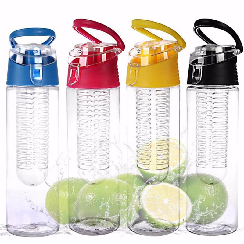 800 ML Portable fruit Infusing Infuser Water bottle Sports Lemon Juice Bottle