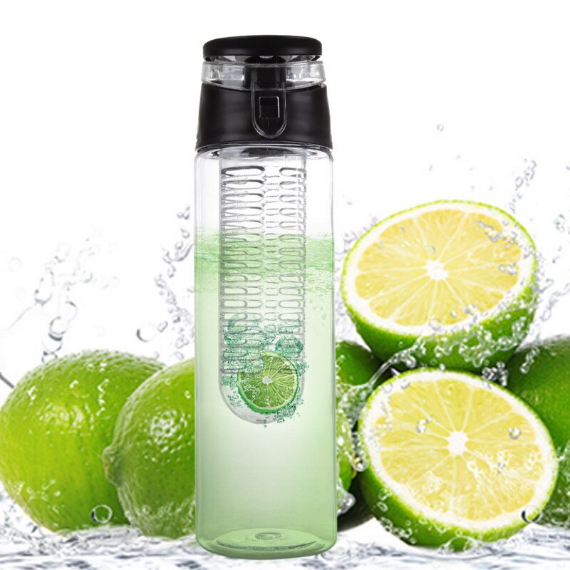 800 ML Portable fruit Infusing Infuser Water bottle Sports Lemon Juice Bottle